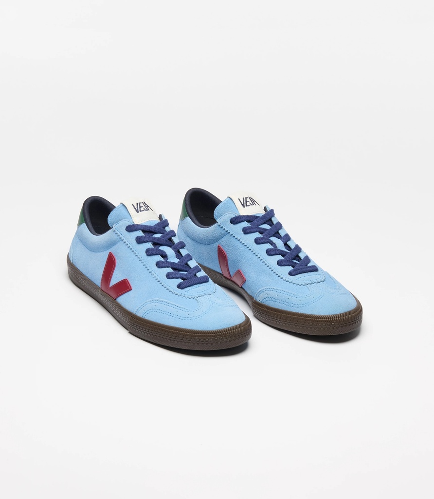 VEJA skór Volley Suede Aqua Marsala Eagle