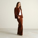 Dedicated Buxur Workwear Pants Vara Corduroy Brown Cappuccino