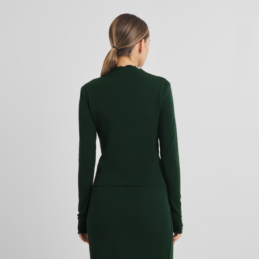 Dedicated Toppur Rib top Ryd Dark Green Grove