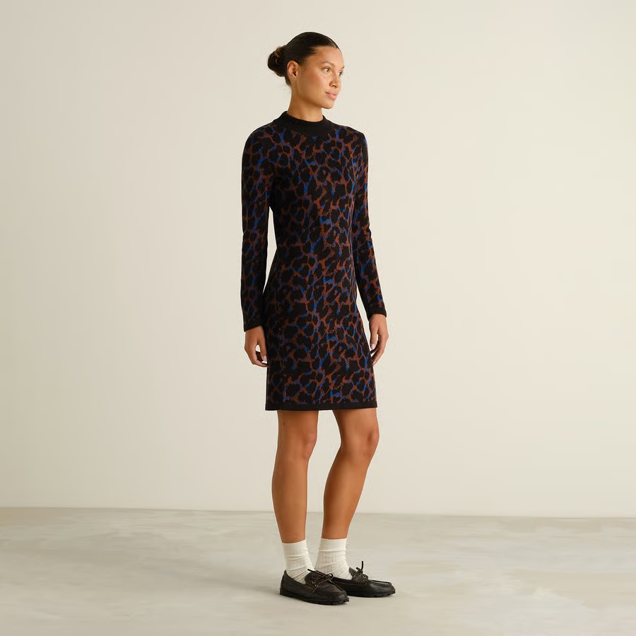 Dedicated kjóll Dress Lo Leopard Multi Color