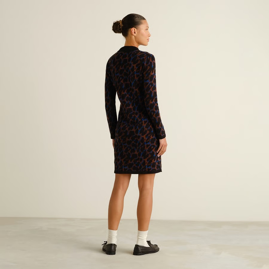 Dedicated kjóll Dress Lo Leopard Multi Color
