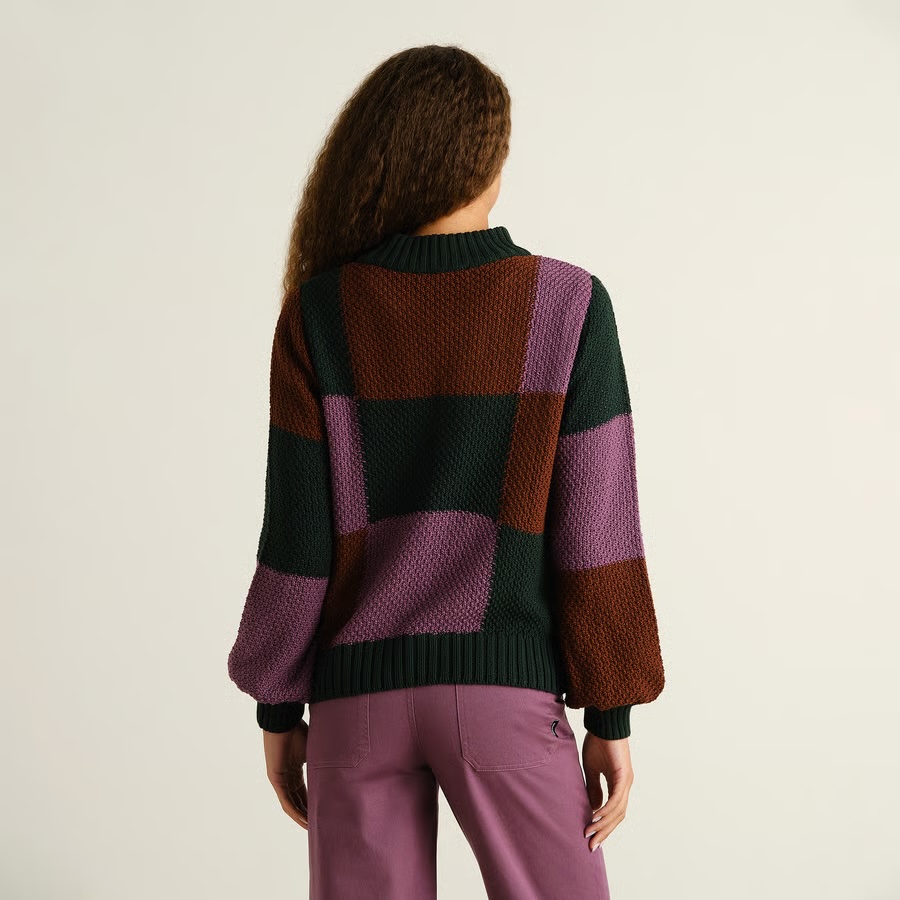 Dedicated peysa Sweater Gotland Blocked check Multi