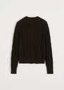 AIAYU Peysa Pala 100% Ilama wool Pure dark brown