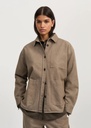 AIAYU Skyrta Dusty Shirt Smokey brown melange