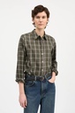 SKALL skyrta Nico shirt Green/white check