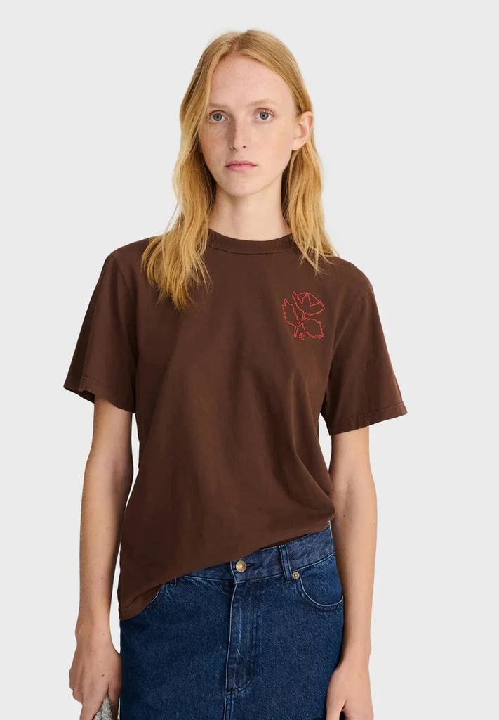 BOBO CHOSES Bolur Red Vibrant Flower T-shirt