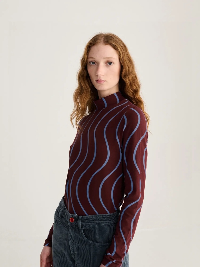 BOBO CHOSES toppur Psicodelic stripes all over turtleneck top