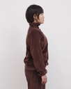 Baserange peysa Fold turtleneck Velour Nautil Brown