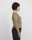 Baserange Toppur Cinder long sleeve tee Moss