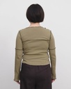 Baserange Toppur Cinder long sleeve tee Moss