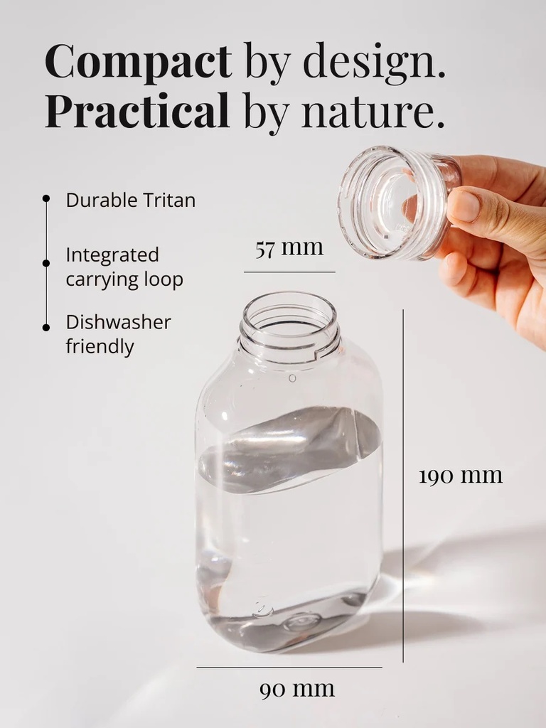 Equa Flat Bottle - Pure 500 ml