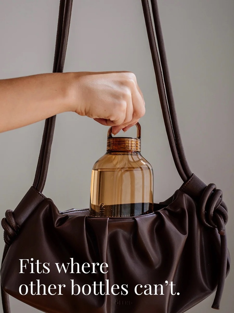 Equa Flat Bottle - Amber 500 ml
