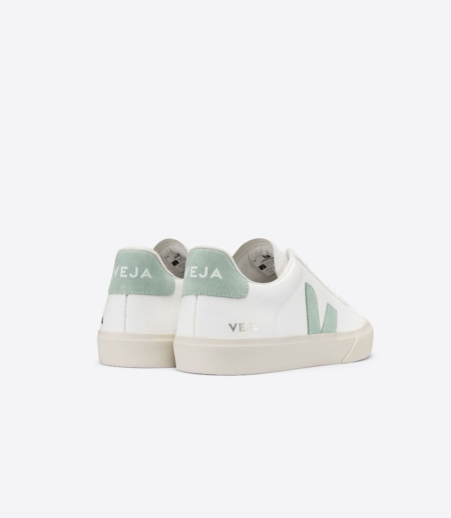 VEJA - skór CAMPO CHROMEFREE LEATHER WHITE MATCHA