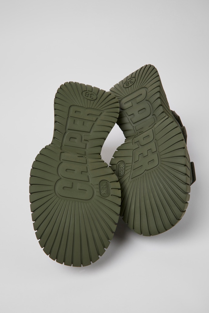 CAMPER Skór Barcelona Green Leather Sandals