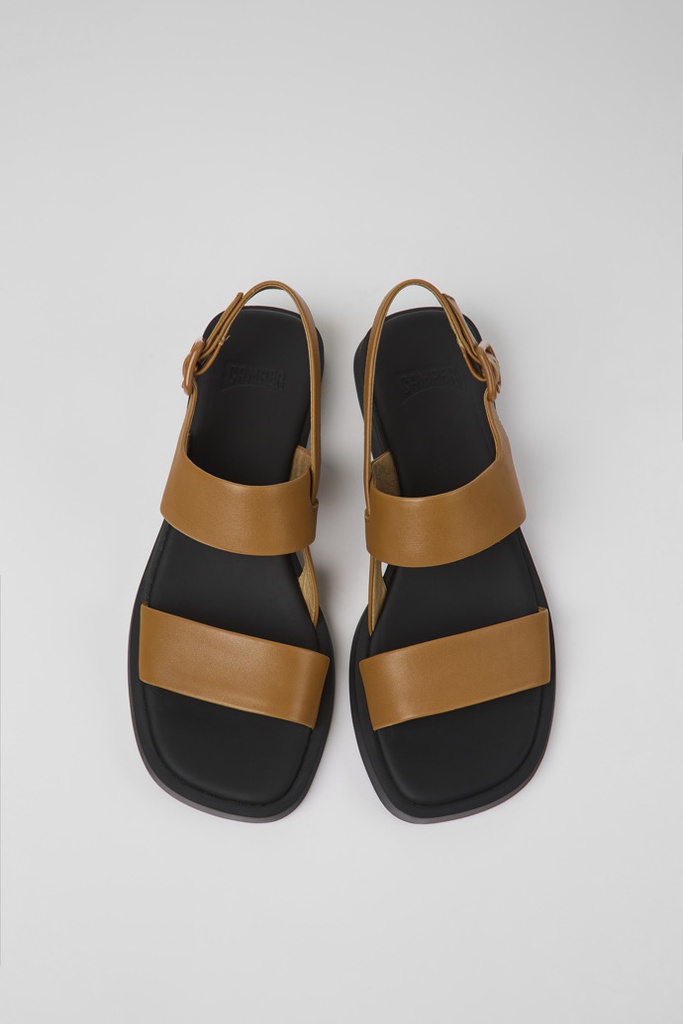 CAMPER Skór Dana Brown Leather Sandals