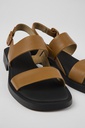 CAMPER Skór Dana Brown Leather Sandals