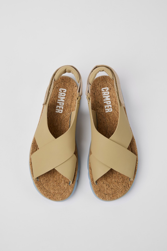 CAMPER Skór Oruga Beige Leather Sandals
