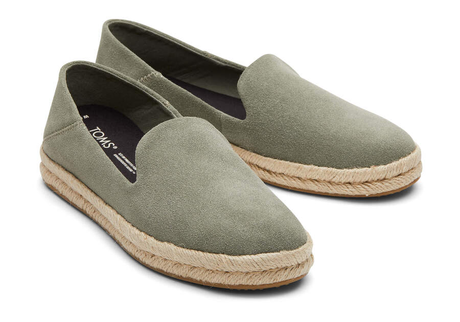 TOMS skór - Women Santiago Vetiver Grey Suede