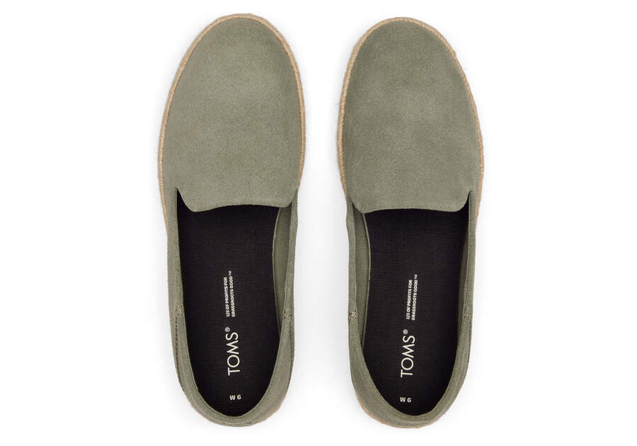 TOMS skór - Women Santiago Vetiver Grey Suede