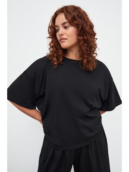 Kowtow Light Boxy Tee Black