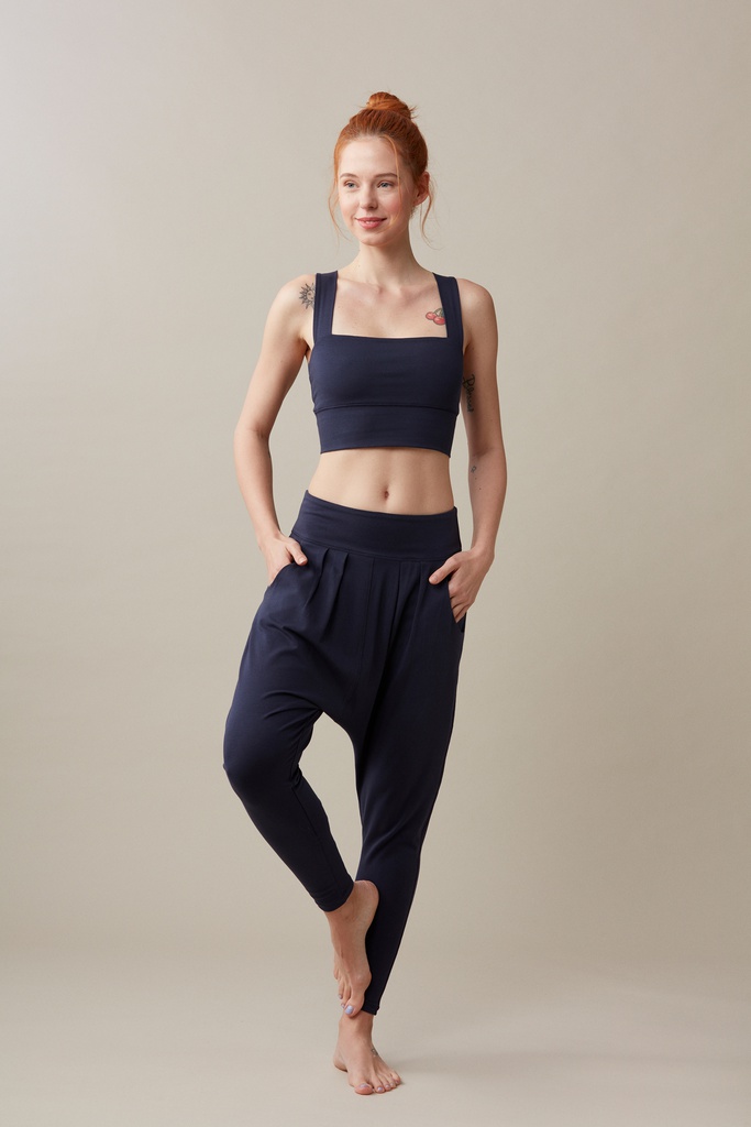 Lando Unisex Harem Pants Navy