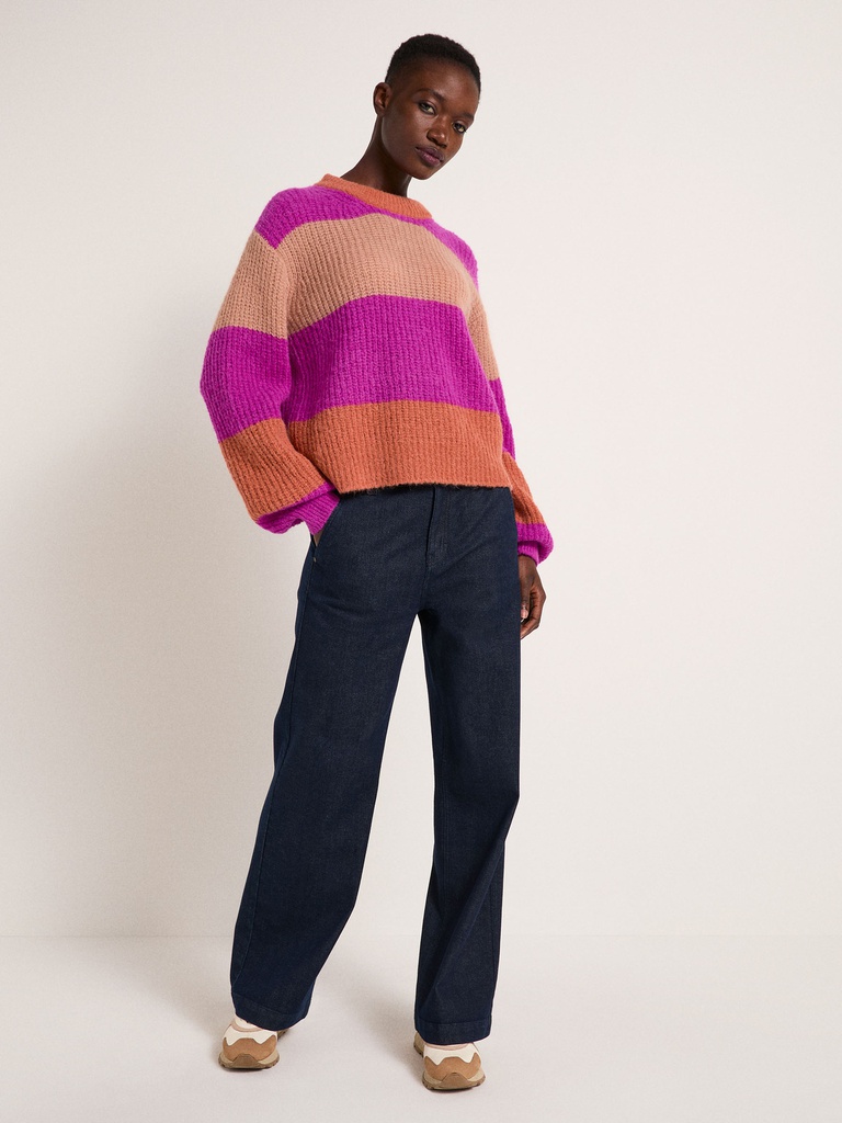 Lanius peysa Blockstripe sweater