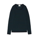 FUB peysa Thin Rib blouse 10323 Black Teal
