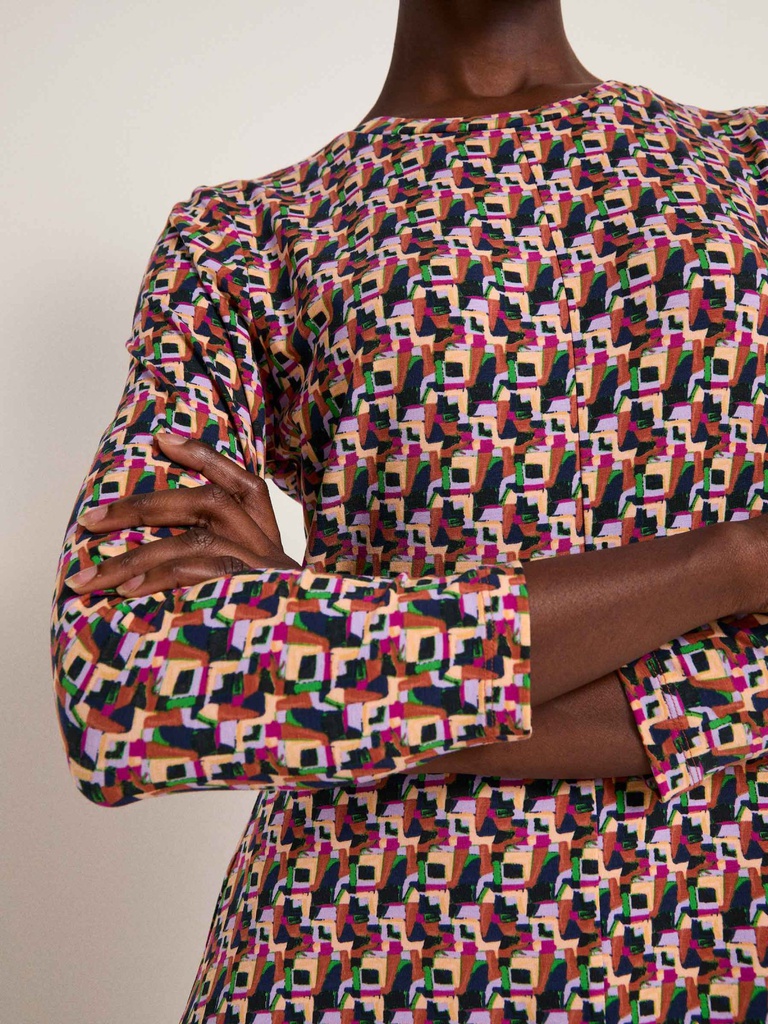 Lanius kjóll Etui dress Print Art earth