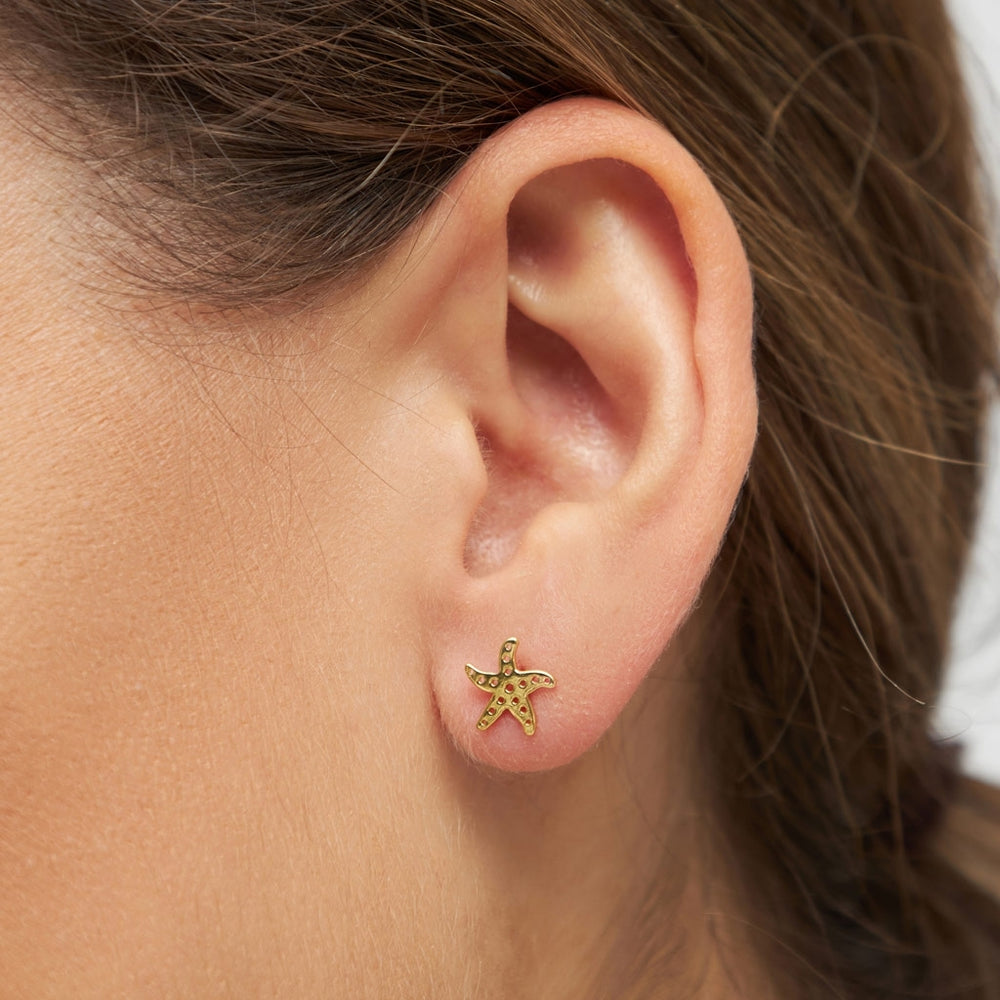 Lulu lokkur Starfish gold plated