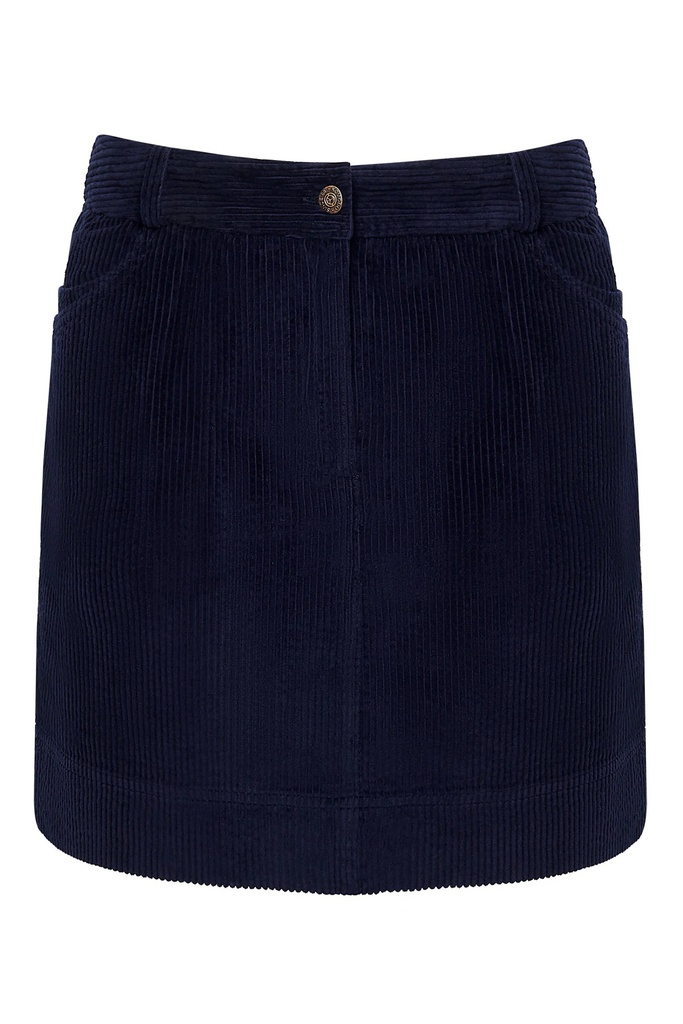 KOMODO - LEONI - Organic Cotton Cord Miniskirt Dark Navy