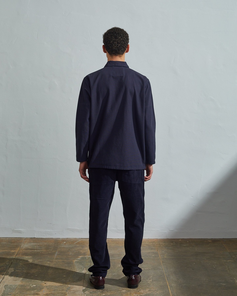 Uskees skyrta Buttoned overshirt Midnight blue