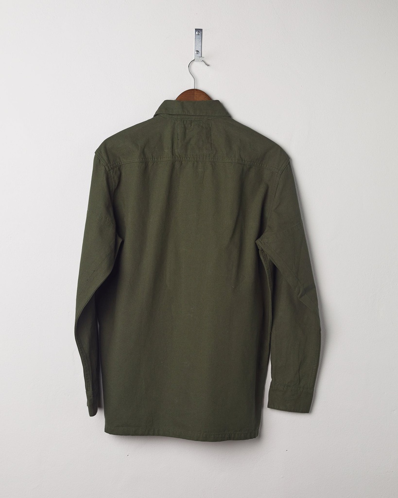 Uskees skyrta Buttoned workshirt Vine green