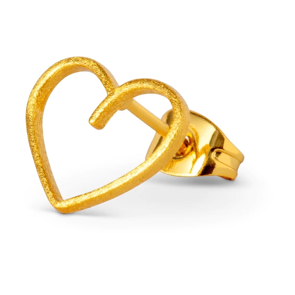 Lulu lokkar Happy Heart Gold plated