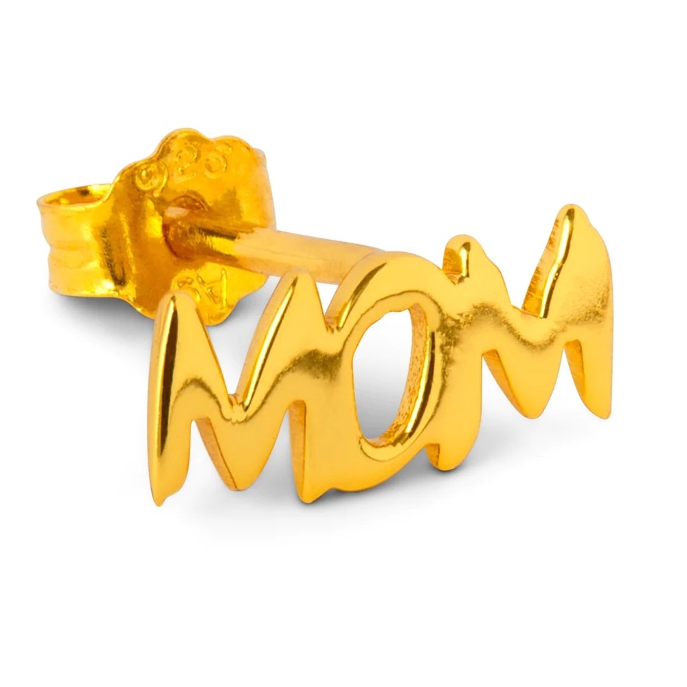 Lulu lokkar Word Mom - Gold plated
