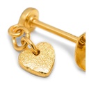 Lulu lokkar Topping Short Love U Gold plated