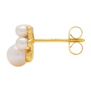 Lulu lokkar Bouquet Pearls gold plated Lavender