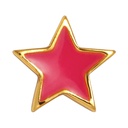 Lulu lokkar Color Star gold plated Pink