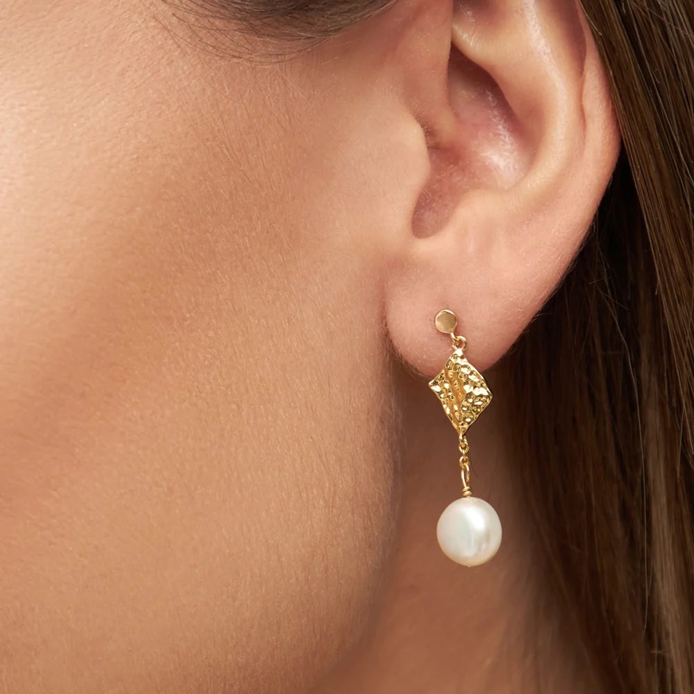 Lulu lokkar Boheme Pearl Gold plated