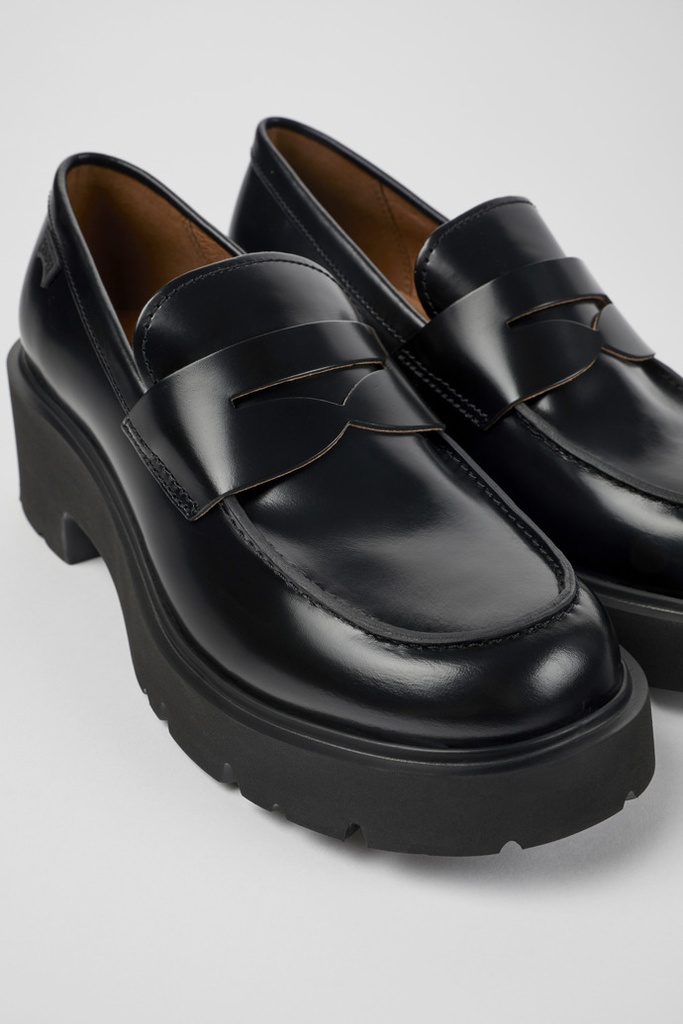 Camper Milah Black leather loafers