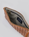 O MY BAG Lexi Cognac woven classic leather