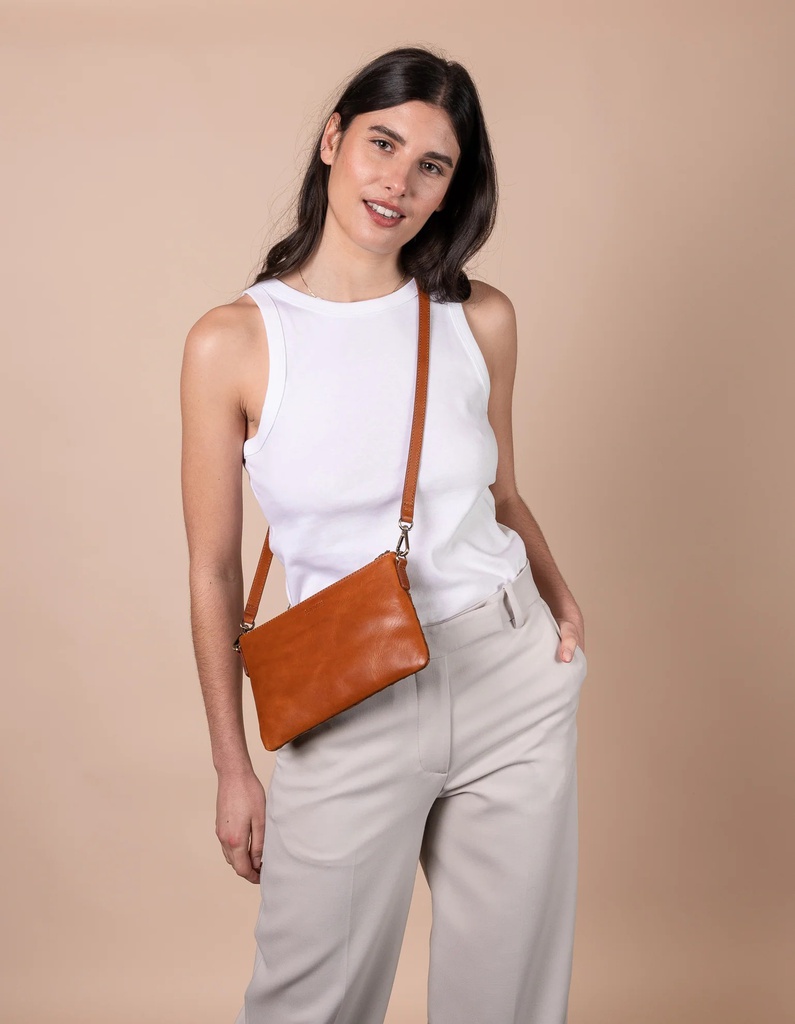 Lexi - Cognac Woven Classic Leather