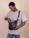 O MY BAG Drew Maxi  Black Soft Grain Leather