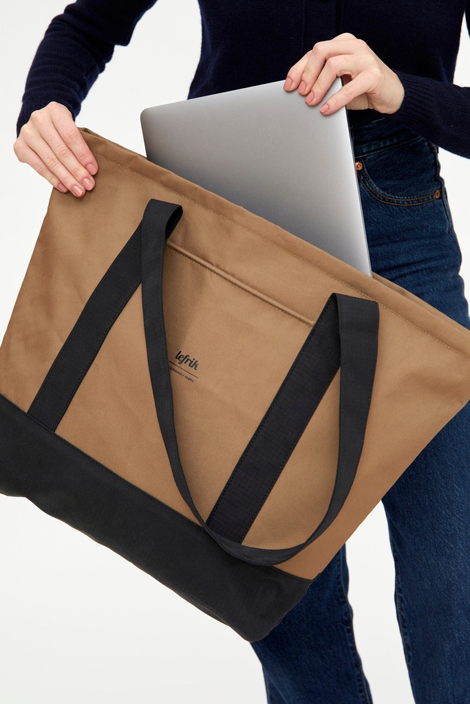 LEFRIK taska Strata Tote camel