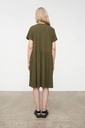 KOWTOW Kjóll GATHER TEE DRESS MOSS
