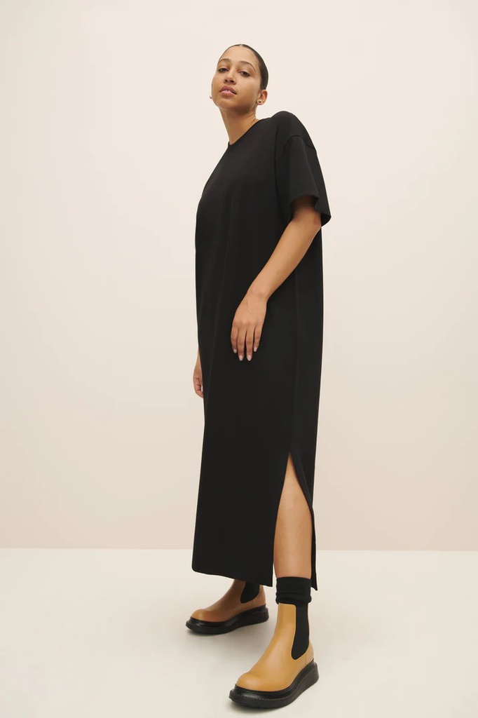 KOWTOW kjóll Boxy T shirt dress black