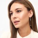 Lulu lokkar Pearls & Pin 1 pcsGold plated