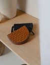 O MY BAG - Laura Coin Purse Small / Black / Woven Leather