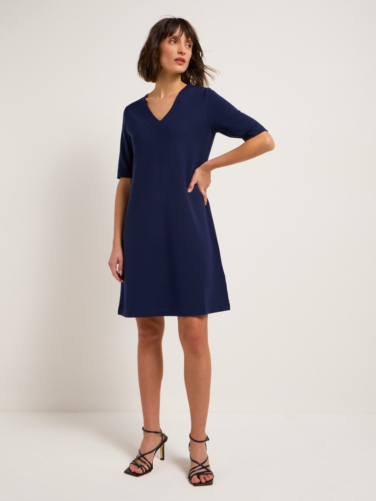 Lanius kjóll Kleid night blue Tencel