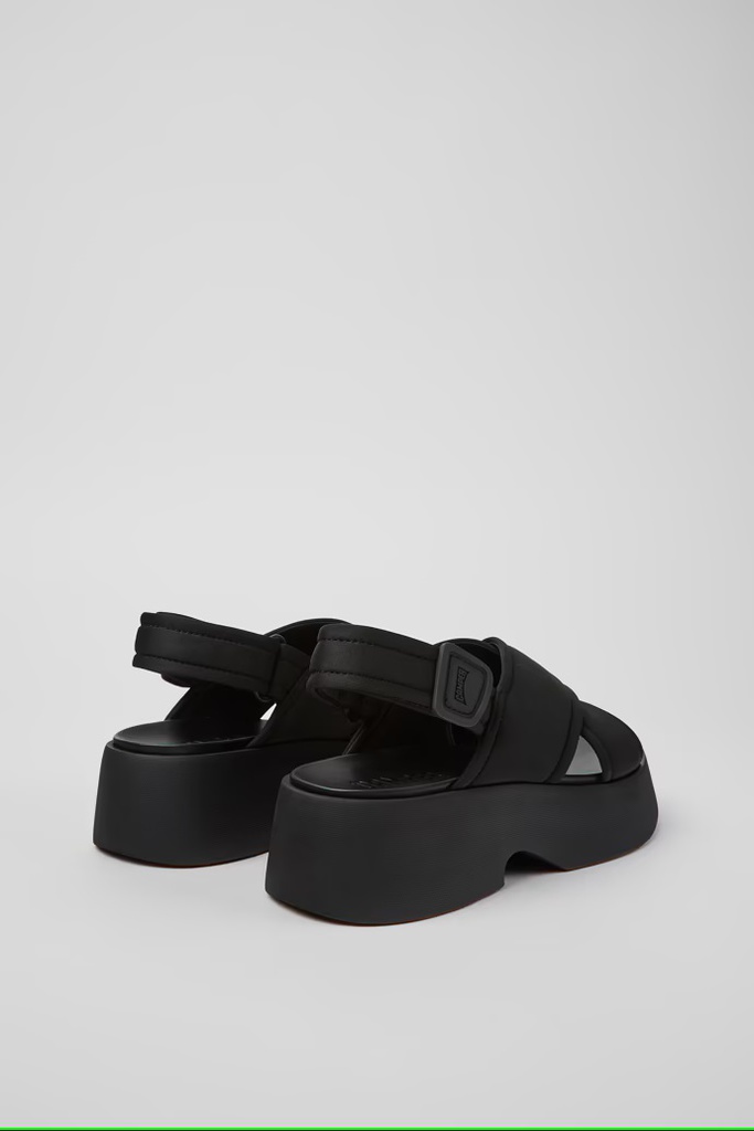 CAMPER Skór Tasha Black Textile Sandals