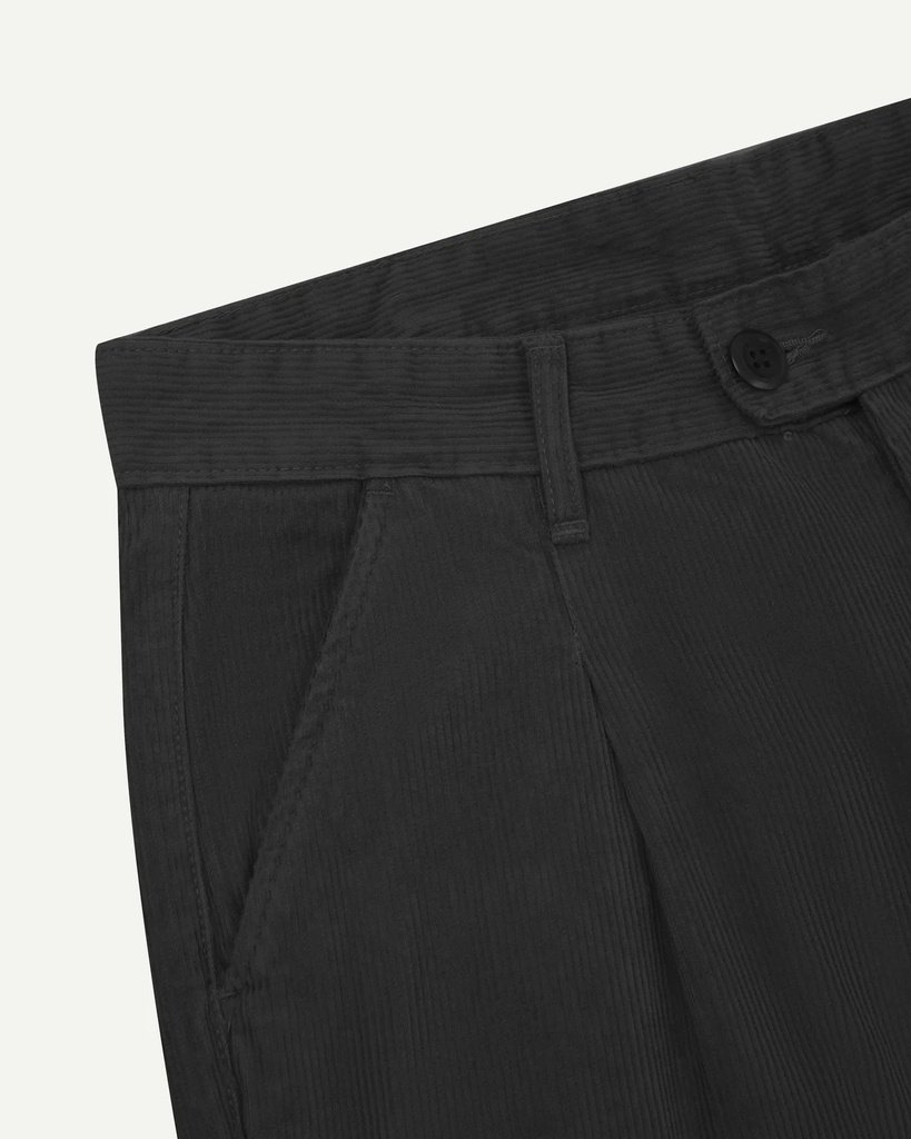 Uskees buxur #5018 cord boat pants - faded black